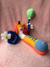 Palyaço Kalemlik Amigurumi Organik Oyuncak - 4