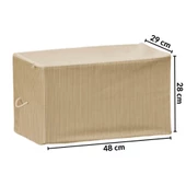Piev Fermuarlı Düzenleyici Midi Maxi Mega Hurç 3 Lü Set Sarı Çizgili - 5