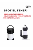 ULTRA GÜÇLÜ SPOT EL FENERİ PİL İLE ÇALIŞAN 3 KADEMELİ HEM ORTAM AYDINLATMA LAMBA HEM FENER ÖZELLİK - 2