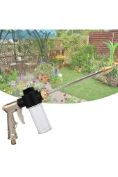 TechTic  Çok Fonksiyonlu Araba Bahçe Sulama Metal Su Köpük Tabancası thumbnail 1