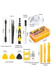 TechTic  Çok Fonksiyonlu Cep Telefon Pc Elektronik Tamir Tornavida Seti thumbnail 1