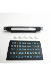 TechTic  3d Araç Park Numaratör Evrensel Sticker Plaka - 4