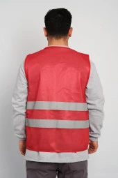 Siyasi Parti Yelekleri, Reflektörlü İkaz Yeleği , ( CHP Gençlik Koları ) Baskılı Yelek - 2