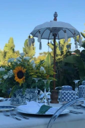 Prodiva Dekoratif Bali Şemsiyesi 80 Cm Krem - 1