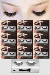 Prodiva  Dv 1 Model Bütün Takma Kirpik 10 Lu Paket - 1