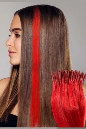 Renkli Kaynak Saç Kırmızı Renk 25’li Paket - 2