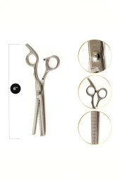 Okinawa Profesyonel Berber Kuaför Saç Efile (Ara) Makası 6" No 12 - 1