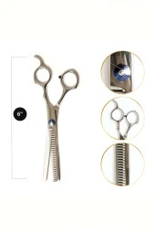 Okinawa Profesyonel Berber Kuaför Saç Efile (Ara) Makası 6" No 10 - 1