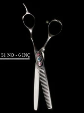 NAGASAKİ PROFESYONEL KUAFÖR SAÇ EFİLE MAKASI  51 NO 6 İNÇ TAŞLI MODEL - 3