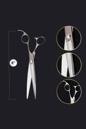 Nagasaki Profesyonel Berber Kuaför Saç Kesim Makası 8" No 57 - 1