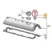 VW Polo HB 1994-1999 1.6 AEE Külbütör Üst Kapak Cıvatası 030103531D - 3