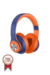 TORİMA SN-85 Kablosuz Kulaklık Bluetooth 5.1 Turuncu-Lacivert - 1