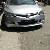 Honda Civic Ön için Tampon Eki Mugen Modeli 2006-2012 Boyalı - 1