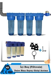 Daire Bina Sayaç Girişi 4 Aşama Su Arıtma Ve Yumuşatma Sistemi (Içi Boş) thumbnail 1