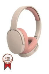 Torima P2961 Pembe Kulak Üstü Kablosuz Bluetooth Kulaklık Pembe thumbnail 1