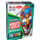 UconeX Maske Boyama Seti, Eğitici Maske Boyama, 6 Lı Boya Maske Ve Fırça, Eğlenceli Aktivite - 1