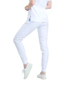JANET- Kadın Likralı Beyaz Medikal Pantolon thumbnail 2