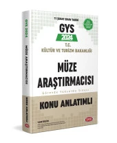 Data 2024 GYS Kültür ve Turizm Bakanlığı Müze Araştırmacısı Konu Anlatımlı Görevde Yükselme Data - 2