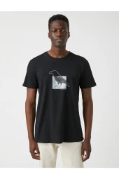 Karga Baskılı Tişört thumbnail 3