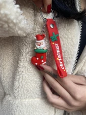 Noel Baba  1  ADET Anahtarlık Çanta Süsü thumbnail 1