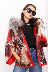 Kadın Çift Taraflı Hakiki Deri Ceket - 1