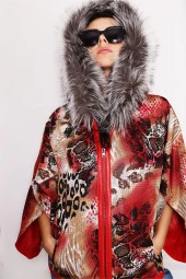 Kadın Çift Taraflı Hakiki Deri Ceket - 5