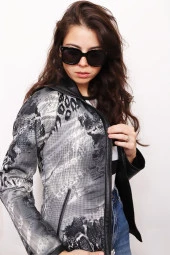 Kadın Çift Taraflı Hakiki Deri Ceket - 4