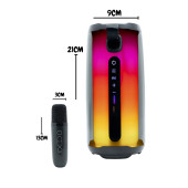 MN6 Pluse 5 Mikrofonlu Hoparlör/360 ledli Hoparlör/dekoratif Aydınlatma/led Işıklı Gece Lambası-mikrofonlu Hoparlör - 8