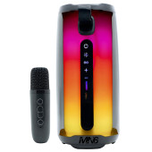 MN6 Pluse 5 Mikrofonlu Hoparlör/360 ledli Hoparlör/dekoratif Aydınlatma/led Işıklı Gece Lambası-mikrofonlu Hoparlör - 2