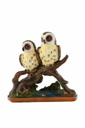 Pretty Dal Üstünde Baykuşlar Biblo - 1