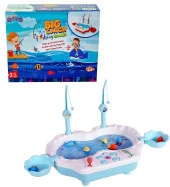 Müzikli, Havuzda Balık Yakalama Oyunu, 8 Balık ve 2 Oltalı - Big Catch Fishing Game,MAVİ - 4