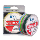 Rikimaru 0.10 mm Rx4-4 Katlı 150 Metre,8.7 kg Çeker ,yeşil Renkli İp,örgü,ipek Misina - 2