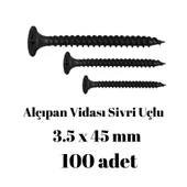 Sivri Uçlu Alçıpan Vidası 3,5x45 100'lü Paket - 2