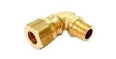 Sarı Pirinç Yüksüklü Dirsek 10mm - 3/8 - 3