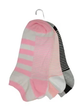 SRFN Kadın Patik Çorap 3 lü çemberli Desen thumbnail 1