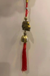 Feng Shui Bereket Şans Mutluluk Çanı Budha Buda Buddha Fil Kapı Çanı Deprem Çanı thumbnail 5