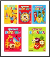 Ema Çocuk - Eğlenceli Boyama - 2 faklı kitap - 1