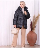 Modatalika Kadın Şık Oversize Şişme Kaban - 2