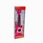 Oyuncak Rock Gitar Metal Telli 45 Cm Pembe - 2