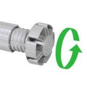 Ayarlanabilir Dolap Mobilya Puf Sehpa Tv Ünitesi Ayağı Gri Ayakları 10 Cm (4 ADET) thumbnail 4