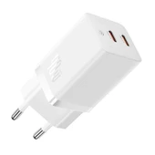 Baseus Süper Hızlı GAN 5 Pro Teknolojili 2x Type Girişli 40W Şarj Adaptörü, Akım ve Isı Korumalı Şarj Başlığı - 7