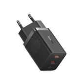 Baseus Süper Hızlı GAN 5 Pro Teknolojili 2x Type Girişli 40W Şarj Adaptörü, Akım ve Isı Korumalı Şarj Başlığı - 1