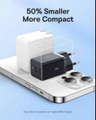 Baseus Süper Hızlı GAN 5 Pro Teknolojili 2x Type Girişli 40W Şarj Adaptörü, Akım ve Isı Korumalı Şarj Başlığı - 5