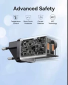 Baseus Süper Hızlı GAN 5 Pro Teknolojili 2x Type Girişli 40W Şarj Adaptörü, Akım ve Isı Korumalı Şarj Başlığı - 3
