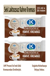 Sek Laktozsuz Kahve Kreması 15 ml x 10 Adet x 2 Paket - 1
