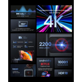 (OUTLET) Anker Nebula Cosmos Laser 1840 Lümen Wi-Fi Android Lazer Taşınabilir 4K Projeksiyon Cihazı - 7