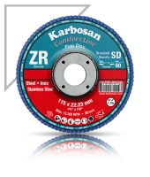 Karbosan Comfort Line ZR (Inox) Flap Disk 115x22.23 - 60 Kum - 1