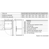 BOSCH KGN55VWF1N KOMBİ NO FROST BUZDOLABI - 5