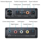 Digital To Analog Dac Çevirici Dönüştürücü Ses Optik Adaptörü - 5