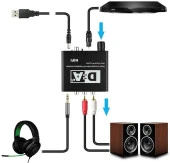 Digital To Analog Dac Çevirici Dönüştürücü Ses Optik Adaptörü - 8